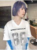 ラベンダーカラー/ミニボブ/レイヤー/ミニウルフ/城倉