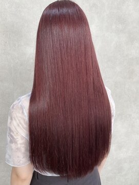 ルノン フィージュ(LUNON fieju) ピンクブラウン/ボルドー/レッド/ブリーチカラー