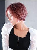 秋色ピンクグレープフルーツイメチェンピンクヘアー_ba506702