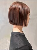 20代30代40代小顔ひし形デジタルパーマ前下がりショートボブ