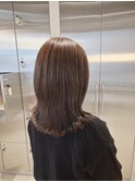 大人可愛い大人美人くすみカラーアッシュグレーベージュ