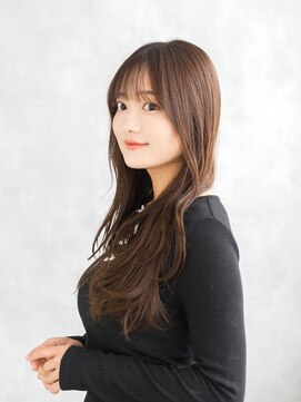 エレノア 横浜(Eleanor) 20代30代40代前髪ありゆる巻きウェーブロングヘア