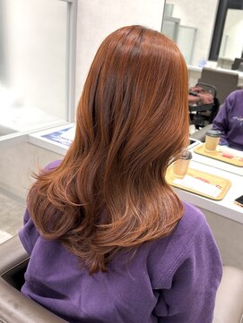 キートス(Kiitos) ★20代30代40代ブリーチなしダブルカラーオレンジベージュ