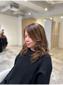 20代30代40代◎似合わせカットフェミニンロングメルティカラー