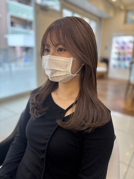 フレア(FLAiR) 10代20代ブリーチ必須ミルクティーベージュカラーワンカール