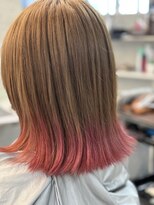 シャルムヘアー(charme hair)&nbsp;裾カラー×高彩度ピンク