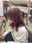 ピンクパープルブラウンカラー