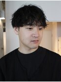 メンズパーマメンズカットシャドウパーマ森田鴻之介眉毛
