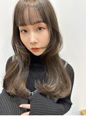 韓国風姫カット＊オリーブカラー