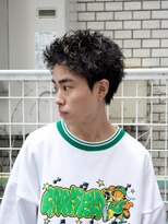 レグノバイグランツ 天神大名店(REGNO by GLANZ) スパイキーパーマピンパーマスパイキーショートメンズメッシュ