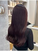 髪質改善カラー　艶カラー　ブラウンカラー　ミディアム
