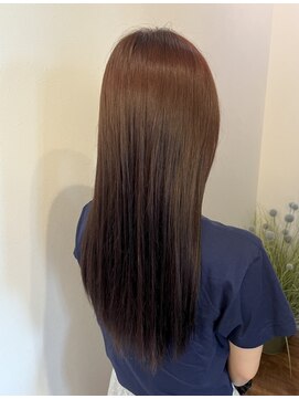 ヘアーラウンジルシェル(HAIR LOUNGE Le ciel) ブリーチなし オレンジブラウンカラー