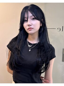 ベル 新宿(Belle) 韓国 レイヤー 艶カラー 秋冬 暗髪 ブルーブラック