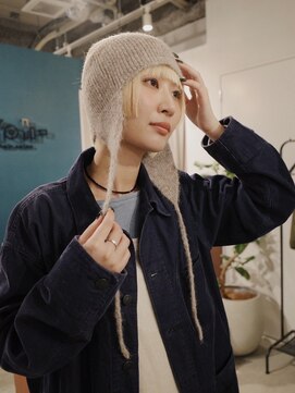 【姫ボブ/中里千尋】ぷつっとボブ/姫ウルフ/ブロンド/ミニボブ