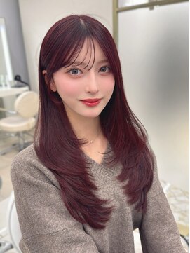 コア 銀座(COA) カットカラー、顔まわり、レイヤーカット