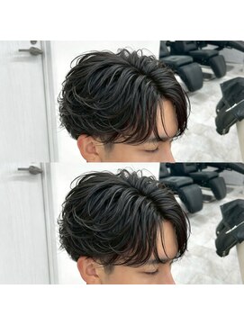 アイトーキョープラスシー 横浜(AI TOKYO+Sea) 横浜/高島町/フェザーパーマ/毛流れパーマ/センターパート