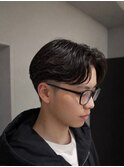 【ナチュラルなフェザーと毛流れパーマ】クリームパーマ