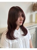 ワンカラー×レッドブラウン