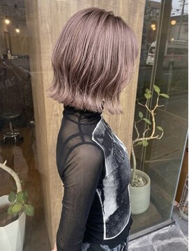 ニコリヘアワークス(nicori hair works) ハイトーン×外ハネ×シュガーピンク2