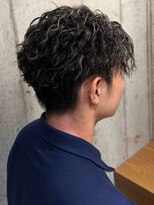 アンド アノン(and anon) メンズパーマ ツイスパ ツーブロックマッシュ 20代
