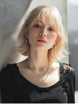 ロッソ 大橋店(Rosso) ホワイトブロンドの軽やかボブ【大橋】