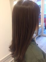 ヘアー カラー キー(HAIR color KEY)&nbsp;ダークグレージュ切りっぱなし外ハネ