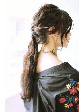 ナンバー 天王寺(NUMBER) 【number +uta*天王寺】ヘアアレンジ×こなれ感×編み込み