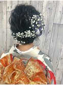 ルーズアップ/ヘアセット/ヘアメイク/ヘアアレンジ/編み込み