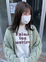 サク(Sac.) ブリーチなし赤み消しミルクティーブラウン　恵比寿　栃木優佑