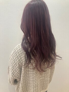 モルニ(MORNI) 髪質改善トリートメント_マロンベージュ Aラインボブ かきあげ