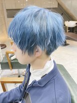 デイズ(days)&nbsp;韓国ヘア　ショートカット 水色カラー20代/30代/40代 jinguumae