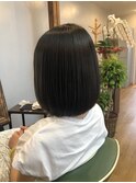 切りっぱなしボブ
