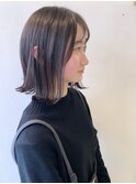パツっとボブ × シースルバング