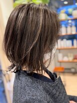 コノアラボ 守谷店(Conoah labo)&nbsp;脱白髪染めハイライト/白髪ぼかし/ショコラアッシュ/小顔ミディ