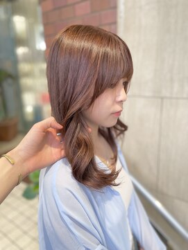 モア 下通店(MORE) ブリーチなしのカシスオレンジカラー