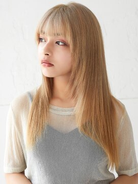 ラフィス ヘアー リノ 三宮店(La fith hair lino) 【La fith】シルキーベージュ×ストレート