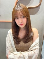 ロンド エスポワール 錦糸町(Lond espoir)&nbsp;〇韓国前髪ザクザクレイヤーピンクベージュシースルーバング