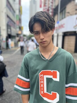 ミエル ヘア 新宿(miel hair) メンズハイライト+カット【新宿】