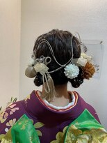 マロウ ヘア(Mallow hair) 【晴れやかな日に】華やかに可愛くアップスタイル＋振袖お着付け