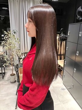 プレーゴ 渋谷店(PREGO) 艶髪　ショコラブラウンカラー　ロングスタイル