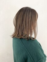 小森谷,切りっぱなしボブ,エアリーロングボブ外ハネベージュg50