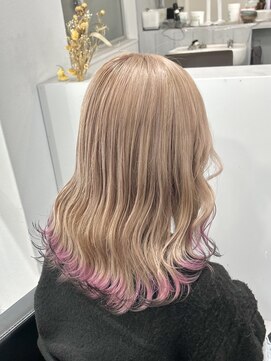 シェイロ(Cielro) ミルクティーカラー×裾カラー