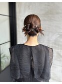 ヘアアレンジ/ヘアセット/タイトスタイル/おだんごヘア