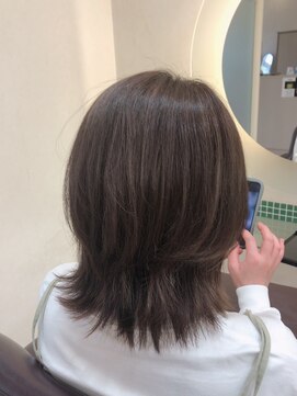 松本平太郎美容室 土浦パートワン(PART1) ミディアムウルフ×30代40代50代60代