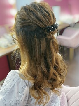 スパークル(SPARKLE-) ハーフアップ