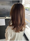 【札幌円山】ミディアムヘア/シアーベージュ/定番ヘア