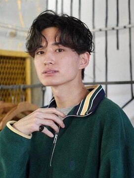 ダグラスヘア フォーシーム 三重 四日市(Douglas hair FOUR SEAM) 【メンズパーマ】ウェーブセンターパート