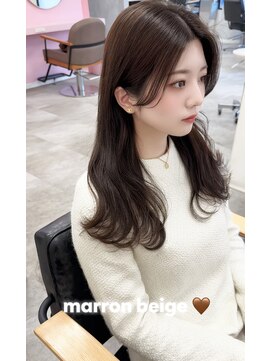 ガーランドウメダ(Garland umeda) アディクシーカラー＿マロンベージュ＿担当　垣内＿8915