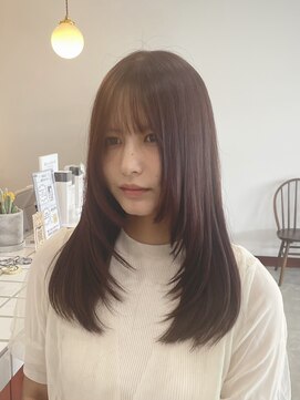 ライフイズ プレジャー 磐田中泉店(Life is… PLEASURE) layer cut/red brown