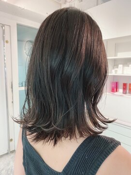 デパール 表参道店(depart) 大人可愛い前髪ありのひし形耳掛けショートボブ20代30代40代